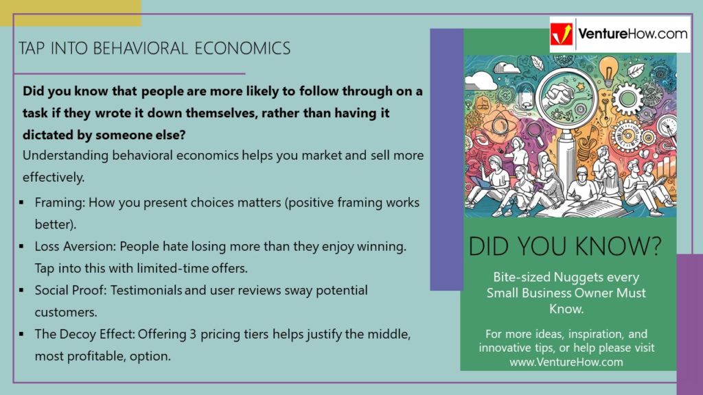 Tap into Behavioral Economics