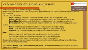 Obtaining Business Licenses And Permits